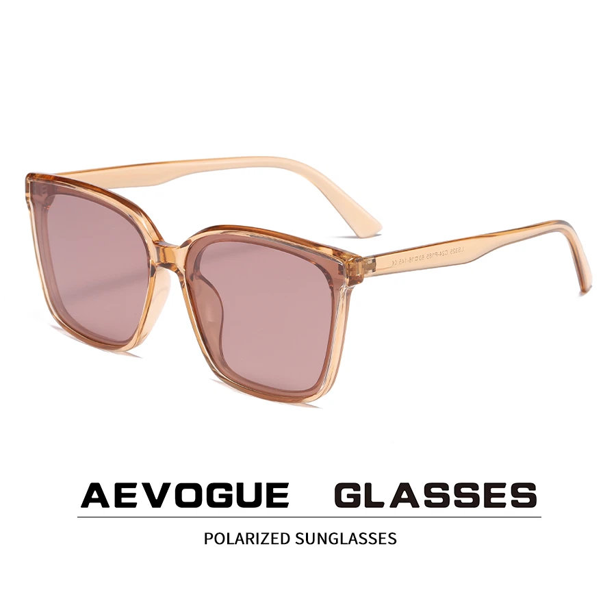 AEVOGUE Men Polarized Sunglasses  Eyewear Fashion Accessories Sunglasses Women Outdoor Square UV400 AE1157 women's sunglasses