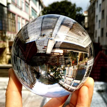 Twórczy jasny kryształ kula kula szklana kula fotografia rekwizyty fotograficzne akrobatyczny wydajność kryształowa kulka ozdoba rzemiosła tanie i dobre opinie CN (pochodzenie) Szkło