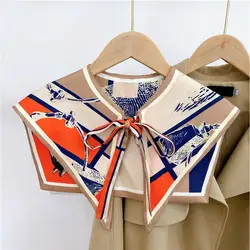 Women's Scarf-collar Shawl Detachable Fake Shirt Collar Dress False Collars Fake Neck Hood Woman Neckwear Clothes Accessories