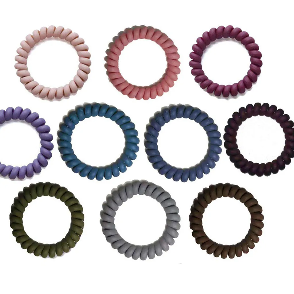 20 шт., женские резинки для волос, модные прозрачные эластичные резинки для телефона, вращающиеся резинки для волос, женские цветные резинки для волос, резинки для волос 12C