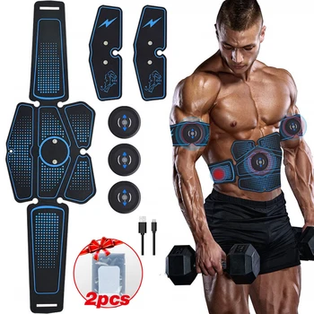 

2020 New Abdominal Muscle Stimulator Trainer Muscles Electrostimulator Toner Exercise EMS Abs Fitness Equipment Training Gear