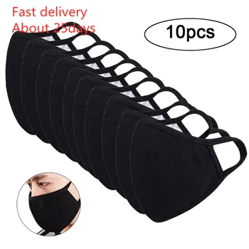 

In Stock Mask 10PC Anti-dust Reusable Cotton Mouth Face Masks Mouth Cover for Man and Woman Fast Delivery