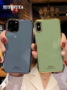 

YUYUYUYA Silicone shell iPhone 11 Pro Max X XS XR phone case iPhone 6 7 8 plus XR XS Max SE2020 anti-fall Soft TPU Protect cover