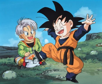 

7x5FT Dragon Ball Dragonball Kakarotto Goku Party Blue Sky White Clouds Custom Photo Backdrop Background Vinyl 220cm X 150cm