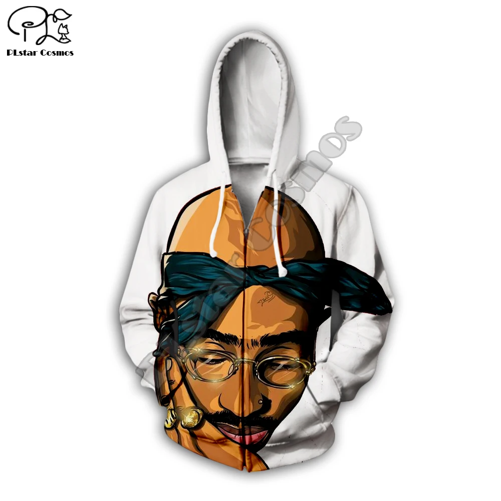PLstar Cosmos Tupac 2Pac 90 х Рэппер Harajuku спортивный костюм 3D принт Толстовка/куртка/мужские, женские в стиле хип-хоп Повседневный стиль-3