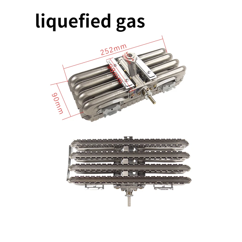 3 rows 4 rows Gas water heater Atmospheric Burner fire row for Natural gas  assembly Burner natural liquefied gas row accessories - AliExpress