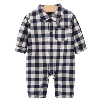 

New Born Baby Boy Girl Clothes Buffalo Plaid Outfit Newborn Baby Carters Romper Onesies Toddler Body Bebe Infant Jumpsuit