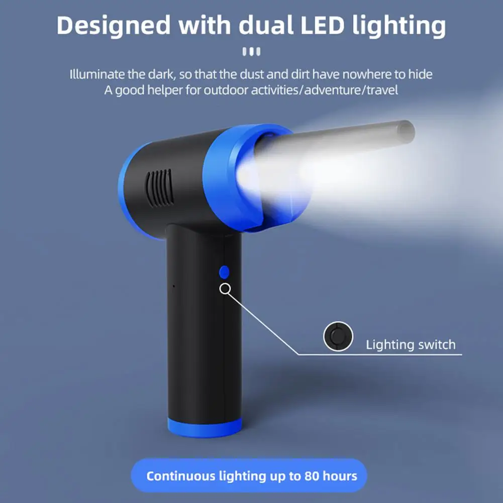 Rechargeable Wireless Cordless Air Duster LED Electric Cleaning Cleaner Blower For Computer Keyboard Camera Small Appliances
