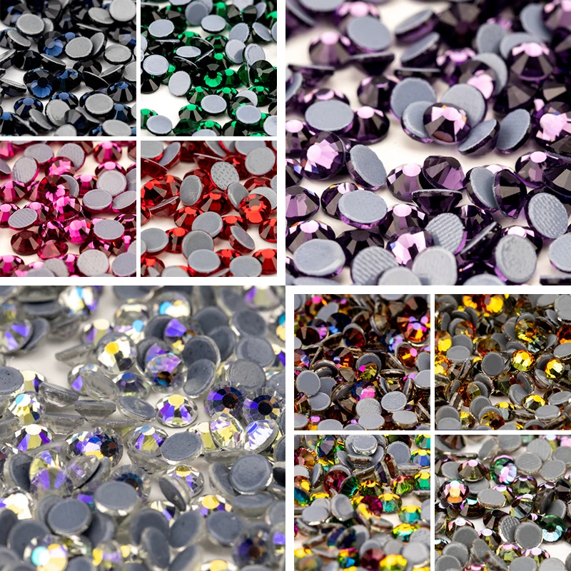 Beadsland Hotfix Rhinestones Bulk, 14400pcs Gray Hot Fix Rhinestones for  Crafts Clothes DIY Decoration, Black Diamond, SS16, 3.8-4.0mm