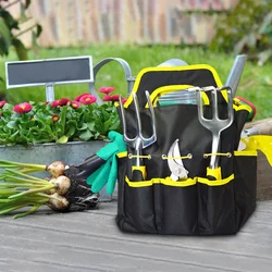 Ensemble d'outils à main de jardin, gants de jardinage, fourchette à pelle, bouteille de pulvérisation avec sac de rangement, 9 pièces/ensemble 
