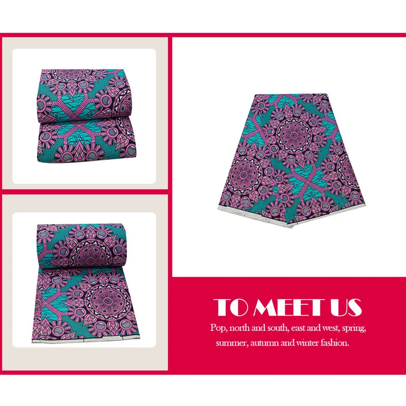 Ткань из Анкары Африканский натуральный воск традиционный принт 2020