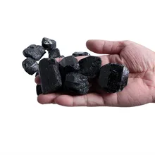 Черный натуральный турмалин ретро камень сад дорога Декор кристалл ручной работы камень Очистка питьевой воды камень
