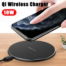 Беспроводное зарядное устройство 10 Вт Qi для samsung S9 S10+ Note 9 8, зеркальная Беспроводная зарядная подставка 7,5 Вт для iPhone 11 Pro Max/X/XS Max XR 8 Plus