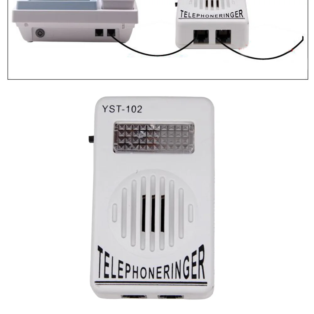 Suono della suoneria Extra-forte amplificatore del telefono del telefono campanello lampeggiante con luce stroboscopica