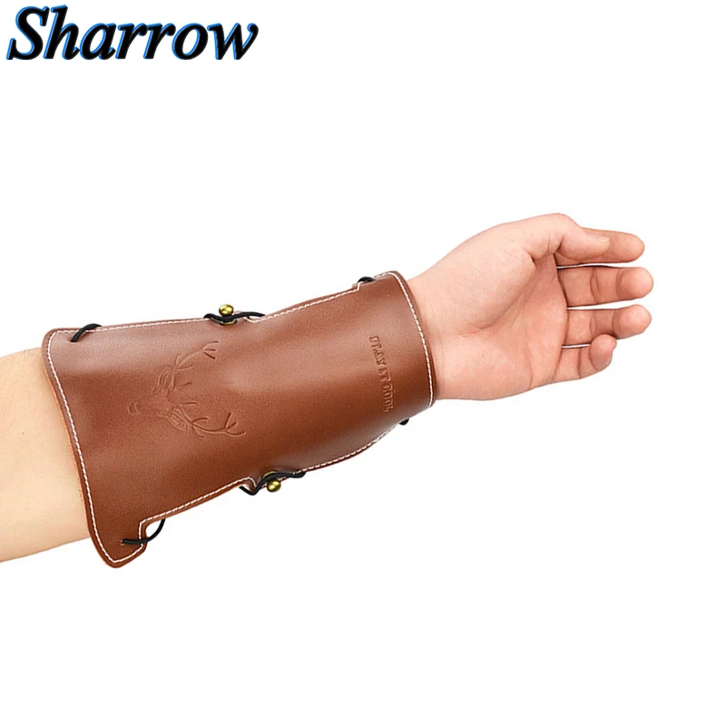 

High Quality Archery Arm Guard Cowhide Bow Hunting Shooting Safety Protection Forearm Arm Guards Bow and Arrow Accessories