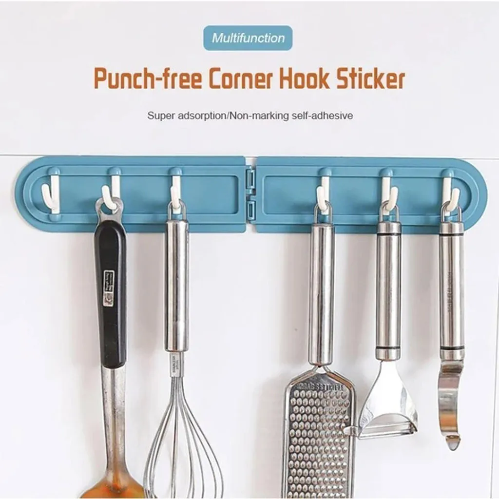 

Home kitchen kitchenware bathroom towel multifunctional hook Powerful Folding Hook Corner Hook Hole-free Hook Bedroom Coat Hook