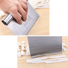 Прочный из нержавеющей стали для теста пиццы скребок резак помадка торт выпечки лопатки для теста резаки