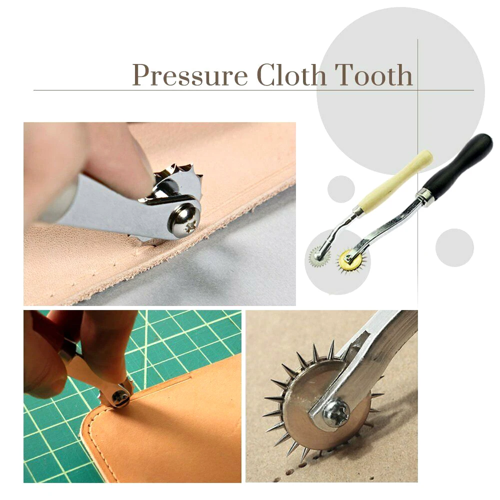 

27Pcs Leather Working Tools Kit Set Hand Sewing Craft Supplies Stitching Groover Awl