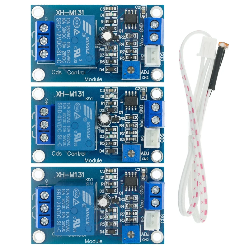 XH-M131 DC 5V 12V 24V 10A выключатель светильник светом реле фоторезистора модуль