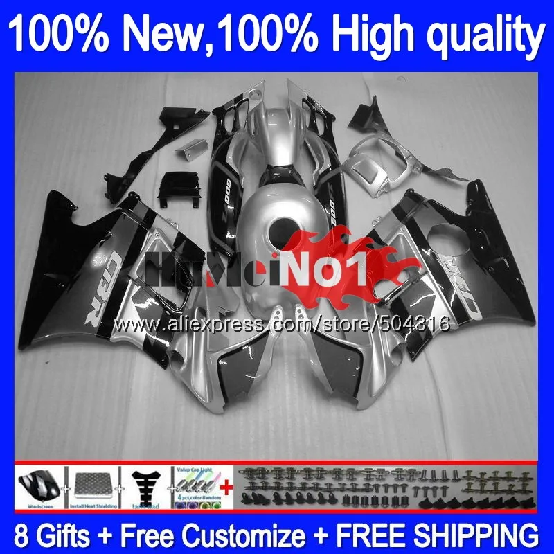 Майка для HONDA CBR600FS CBR600 F3 FS 1995 1996 тела 2MC. 241 серебристо-серый CBR 600CC 600F3 600 F3 CC для детей ростом 95-96 CBR600F3 95 96 обтекатель - Цвет: No. 1
