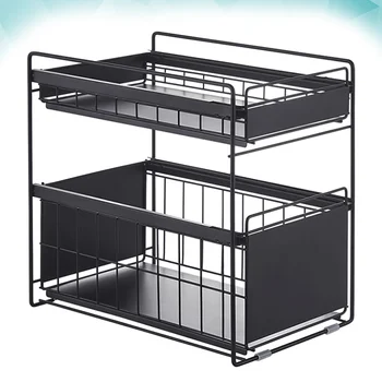 

1Pc Kitchen Under Sink Rack Storage Rack Multi-layer Shelf Finishing Shelf Roller Drawer