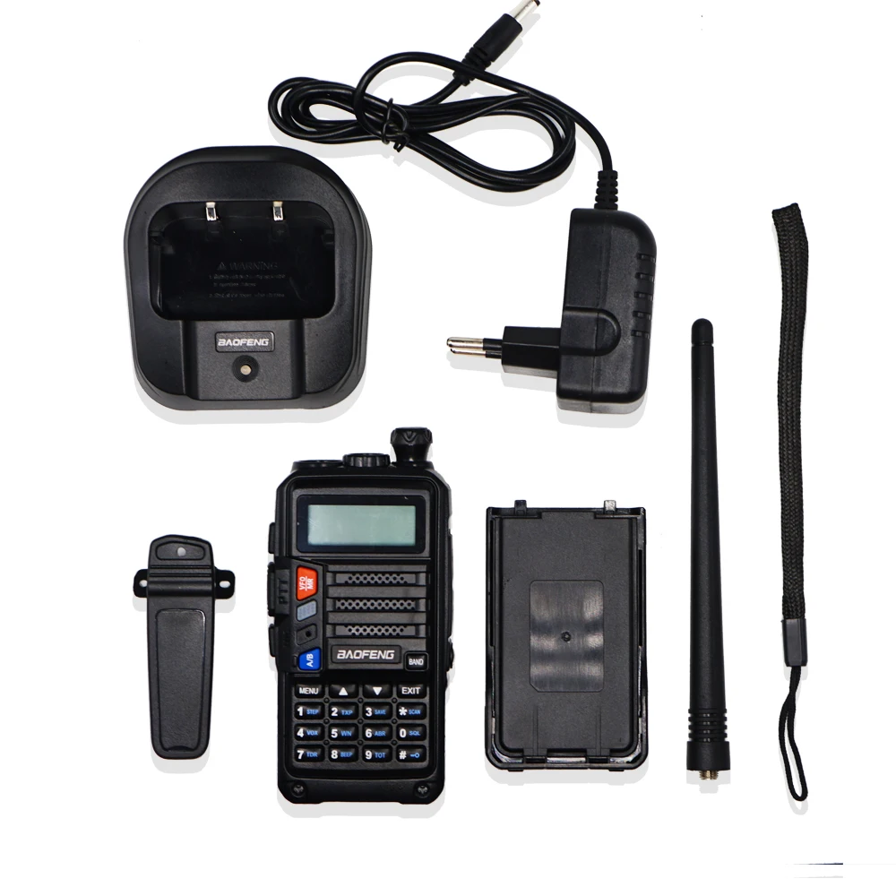 Высокая мощность 8 Вт Baofeng UV 5R Pro Walkie Talkie 10 км двухстороннее радио UV5r портативный
