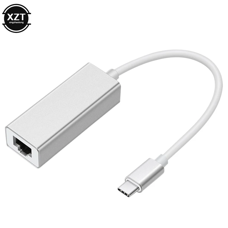 Adaptador USB C Ethernet a RJ45 Lan, USB-C de 10/100Mbps para MacBook Pro,  Samsung Galaxy S9/S8/Note 9, tarjeta de red tipo C - AliExpress