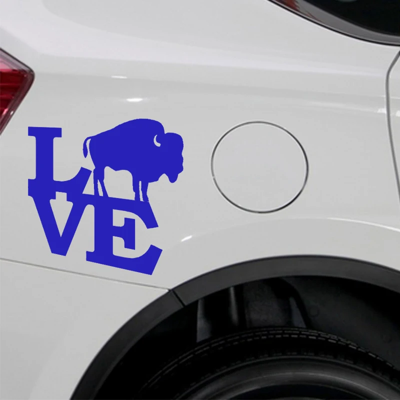 EmpireYing 3 размера 8 цветов Buffalo Love Wild Animal Автомобильная наклейка крепкая Bison Rocky Mountain
