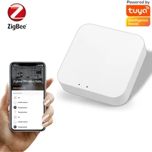 Tuya zigbee ponte casa inteligente zigbee gateway hub dispositivo de controle remoto zigbee pir movimento porta janela temperatura sensor umidade