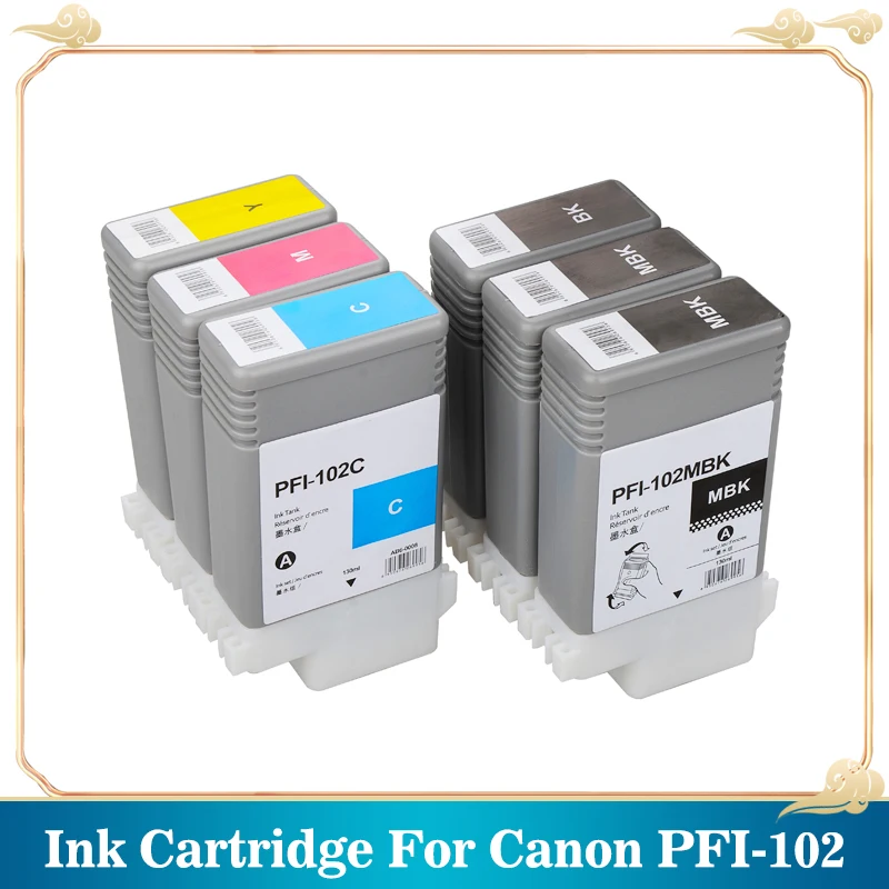 PFI-107 совместимый чернильный картридж с чипом для Canon IPF670 IPF680 IPF685 IPF770 IPF780 PFI107 130 мл |