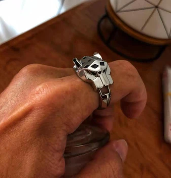 

Original Luxury exaggerated the leopard rings of gold and silver fashion jewelry style of women