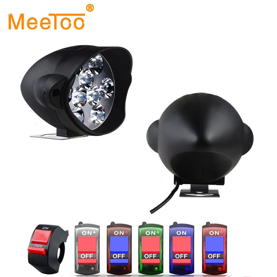 

Led Work Light Motorcycle Headlight Accessories 12V 18W 9 leds Spot Light Car/Motor Headlamp Spotlight Bulbs for Offroad Scooter