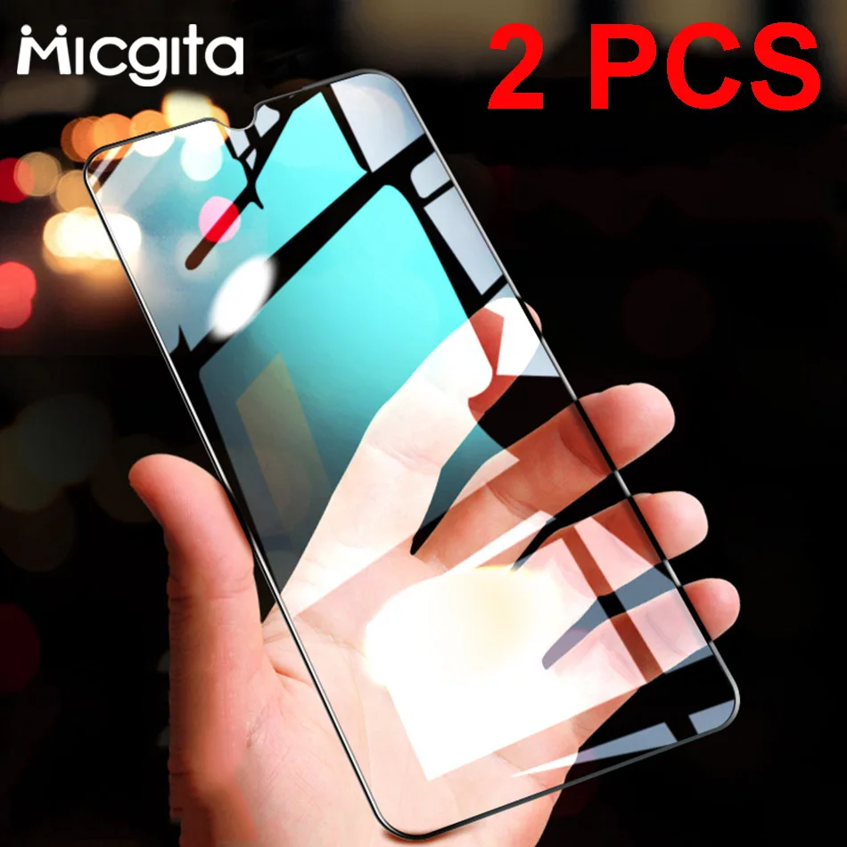 

2 Pcs Tempered Glass For Xiaomi Mi A3 A2 Lite A1 Mi 6X 5X Screen Protector Protective Glass For Xiaomi Pocophone F1 Mi Play Film