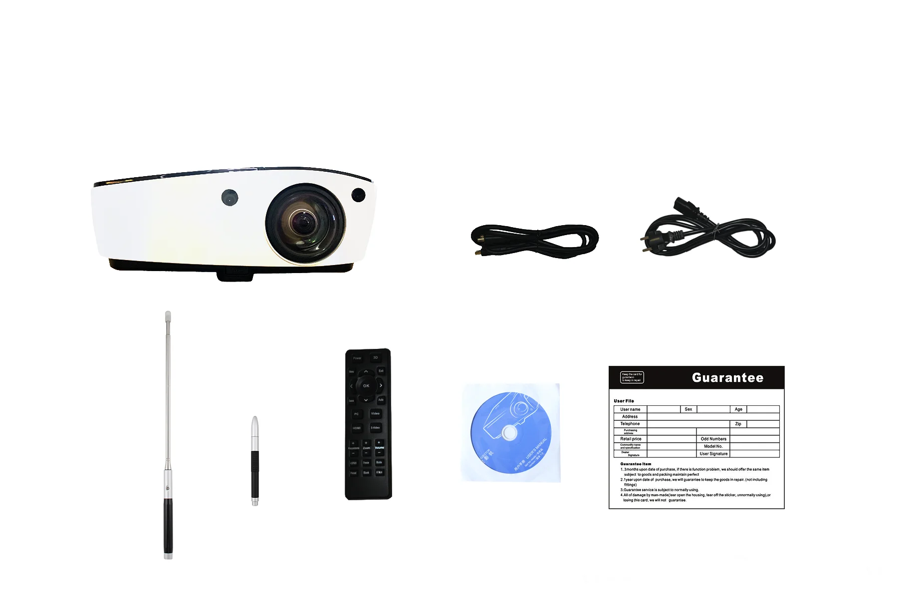 Short Throw AutoCalibration DLP Interactive Projector 4000 ANSI Lumens for Office Education Interactive Games Playing Proyector