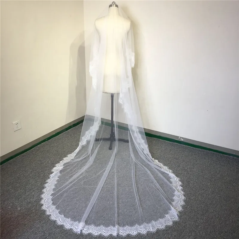 High Quality Lace Princess 3m Long Wedding Accessories Bride Wedding Veil High Quality Lace Princess 3m Long Wedding Accessories Bride Wedding Veil