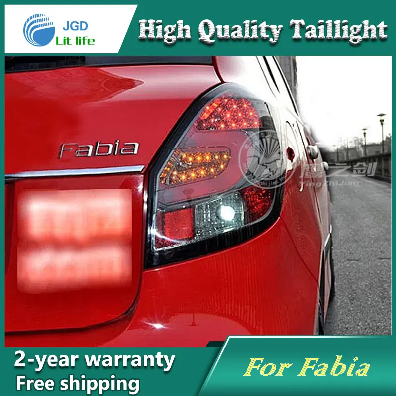  Car Styling Tail Lamp for Skoda Fabia 2008-2012 Tail Lights LED Tail Light Rear Lamp LED DRL+Brake+