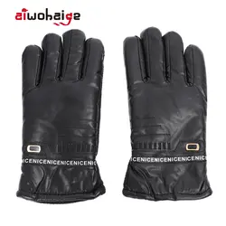 2019 высококачественные зимние перчатки для катания для женщин и мужчин, толстые Нескользящие и ветрозащитные кожаные перчатки-митенки