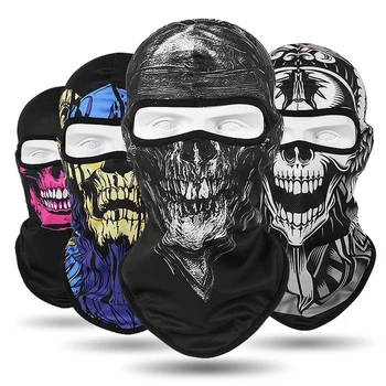 

2019 New Winter Balaclava Motorcycle Face Mask Lycra Moto Biker Wind Cap Ski Mask Stopper Windproof Motorcycle Mask