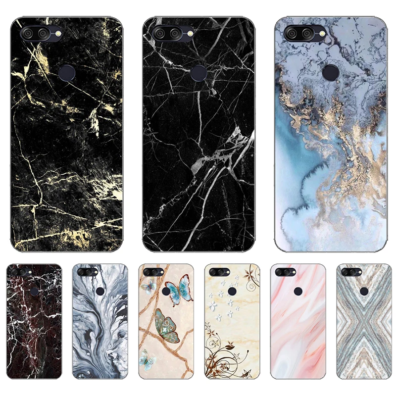 Marble Art Phone Case FOR ASUS Zenfone Max Plus M1 ZB570TL Silicone Cover Pegasus 4S X018DC 5.7&quot Soft Back | Мобильные телефоны