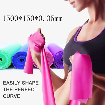 

Fitness Exercise 1.5m Resistance Bands Rubber Yoga Elastic Band Resistance Band Loop Rubber Loops For Women Man Gym Training