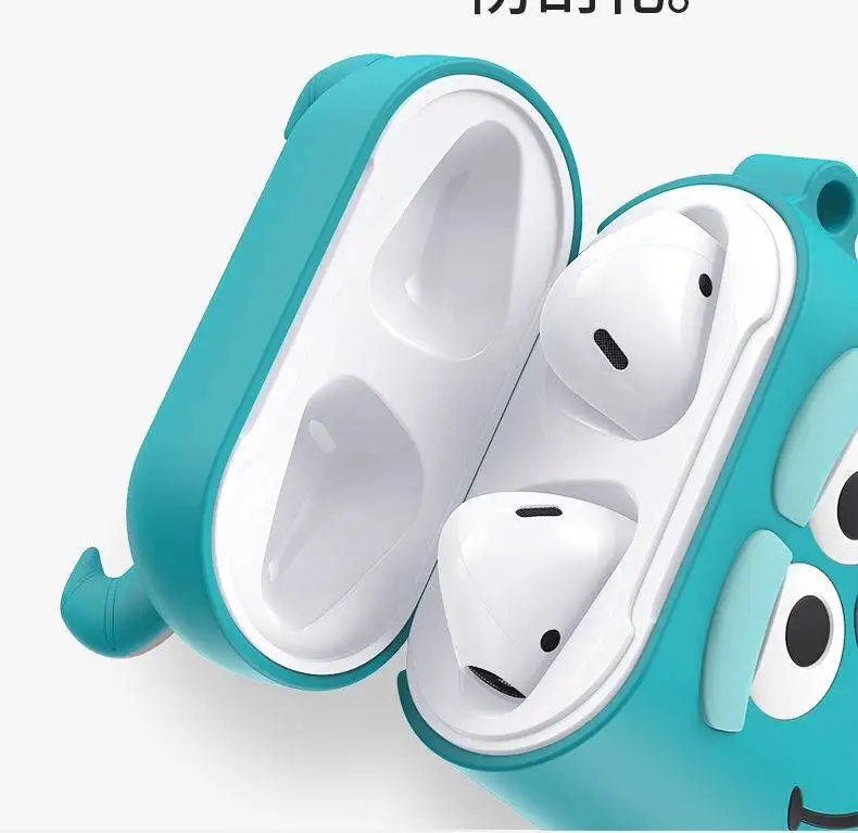 Для Airpods 2 защитный чехол, крышка для гарнитуры, милый мультяшный чехол для наушников, беспроводной Bluetooth, анти-капля, портативный футляр для наушников, коробка