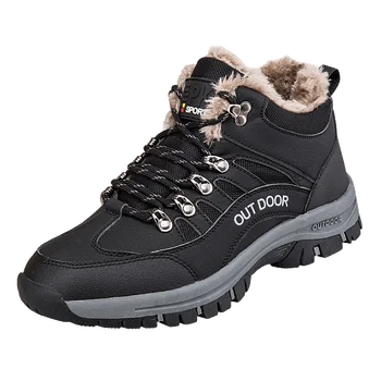 

Men's Ankle winter shoes warm outdoor shoes high quality snow Boots non-slip outdoor sports casual cotton shoes