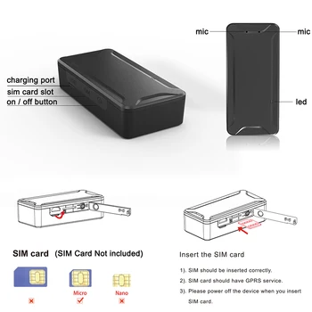 

Mini GPS Tracker AT2 Portable Locator For Kid Real-time Anti-theft GPS Car Tracking With 1000mAh Battery Support Geo-fence Alarm