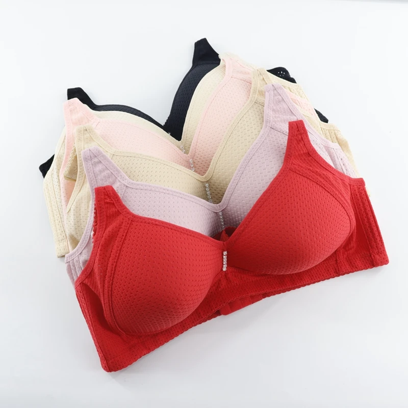 Beauwear Для женщин мягкий без проволоки хлопковый бюстгальтер размера плюс сна