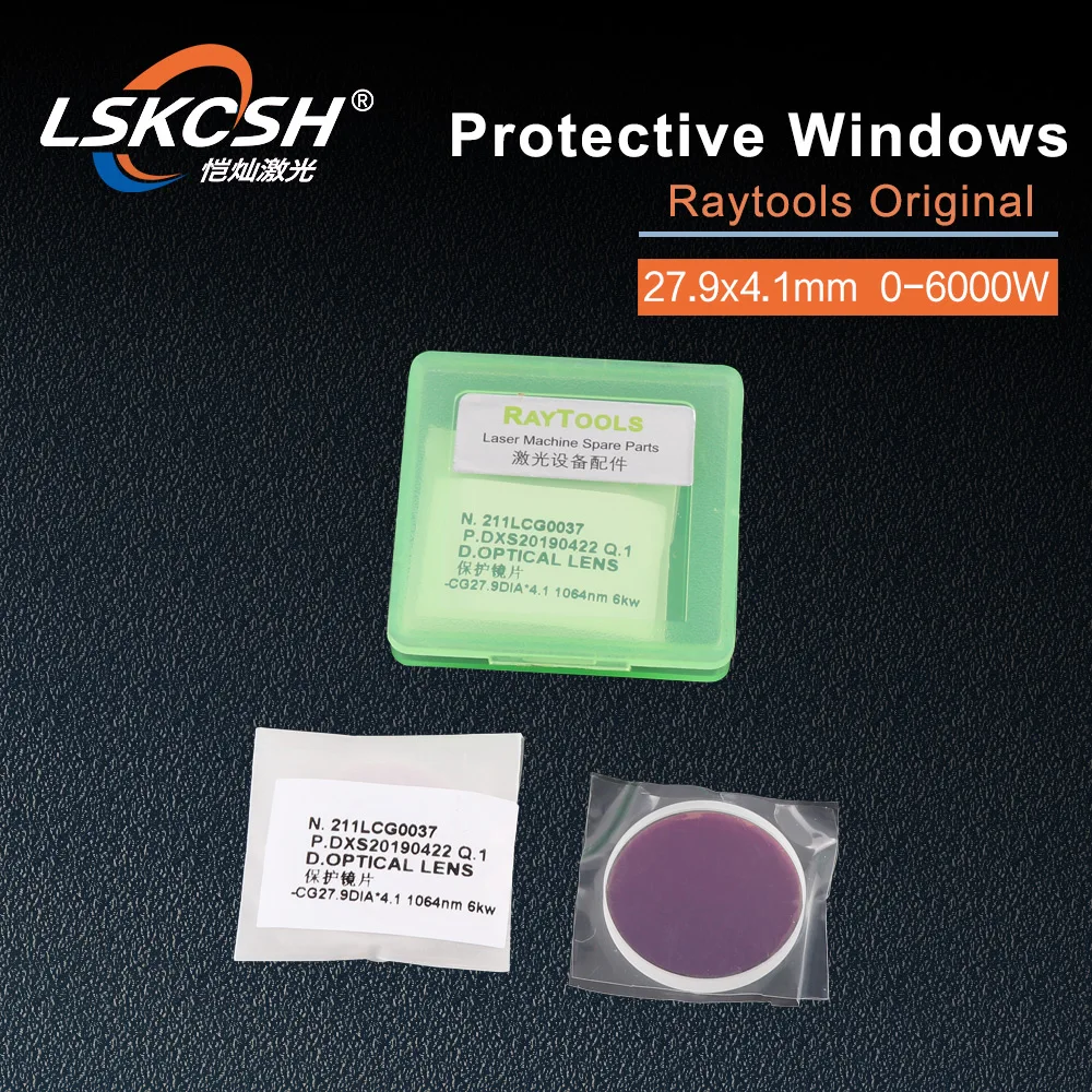 LSKCSH 50 шт./лот оригинальные линзы Raytools волоконный лазер защитные окна/линзы 27 9*4 1