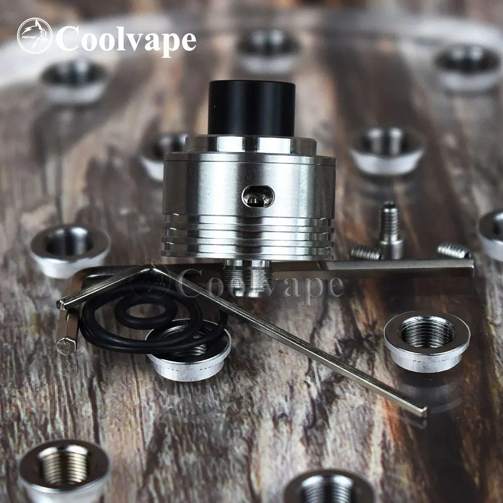 

WOLF COOLVAPE Hellfire Saber rda 22mm MTL / DL RDA Rebuildable Dripping with BF Pin 316ss vape Atomizer vs Hellfire Maverick rda