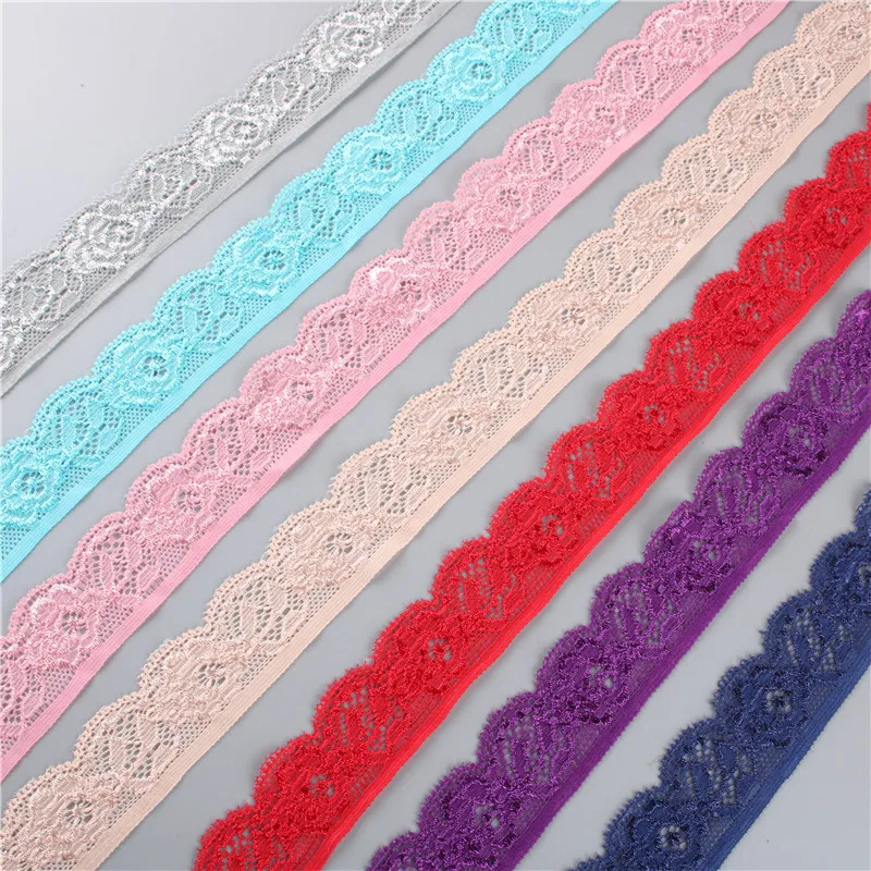 Embroidered Elastic Lace Ribbon  Embroidered Sewing Trimmings - Lace  Ribbon 30mm - Aliexpress