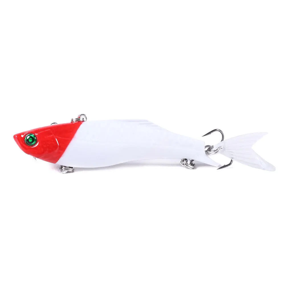  1pcs/Full swimming layer Winter fishing Bionic VIB hard bait22g-8cm Artificial Crank bait Wobbler R