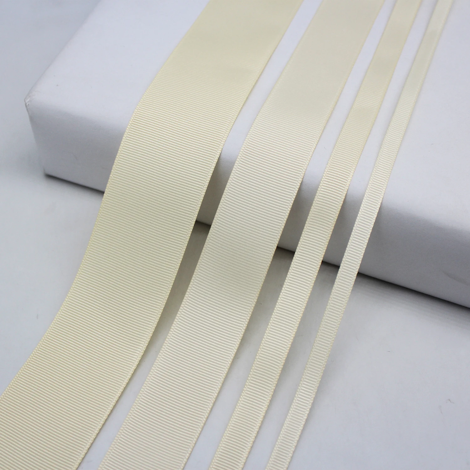 Beige Ribbon, Grosgrain Ribbon, Grosgrain by yard, Ribbon Grosgrain, Double  Side Grosgrain Ribbon, Ribbon by Meter