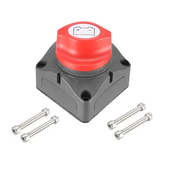

uxcell Battery Switch 12-24V On/Off Power Cut Master Disconnect Isolator with Side Pad